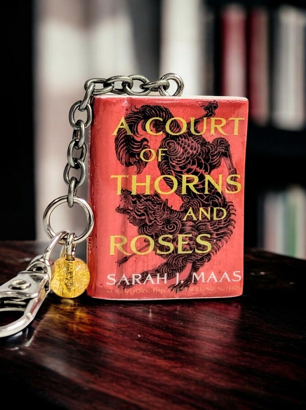 A Court of Thorns and Roses Mini Book Purse Charm